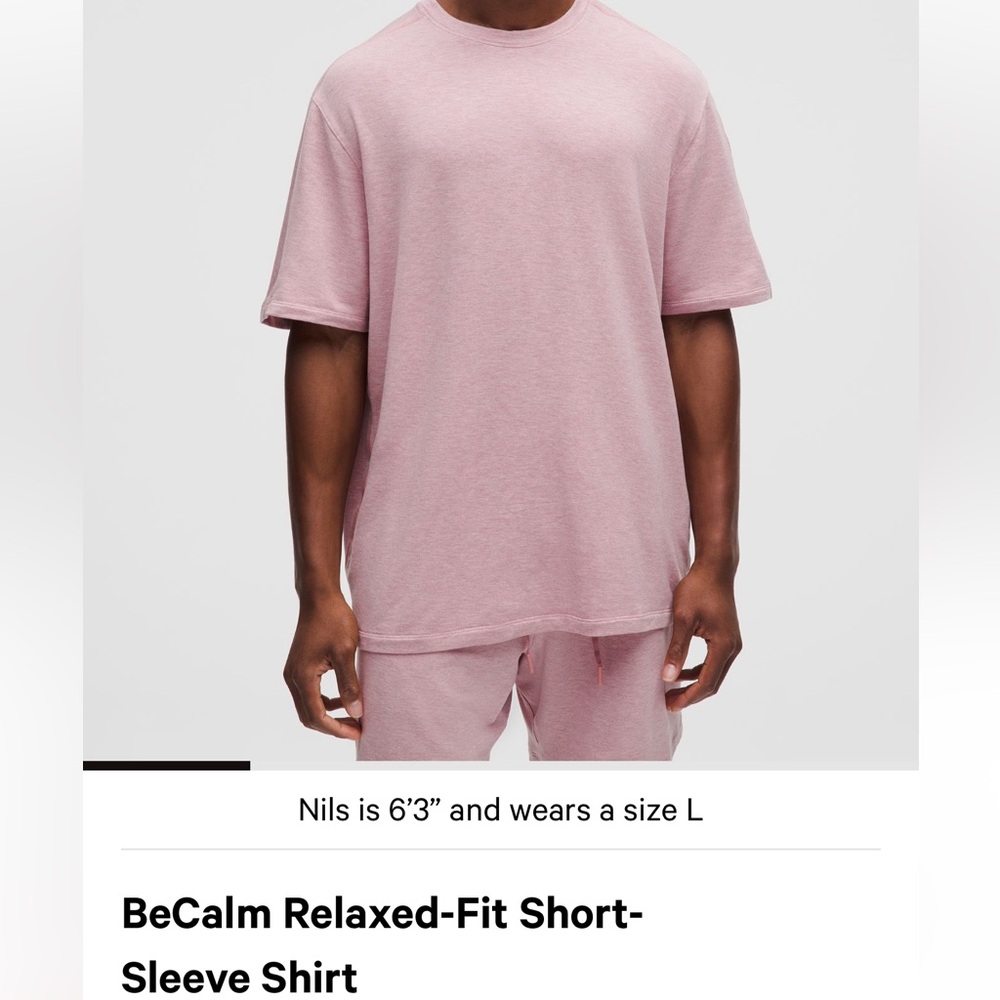 NWT Lululemon Athletica Pink Short-Sleeve Shirt